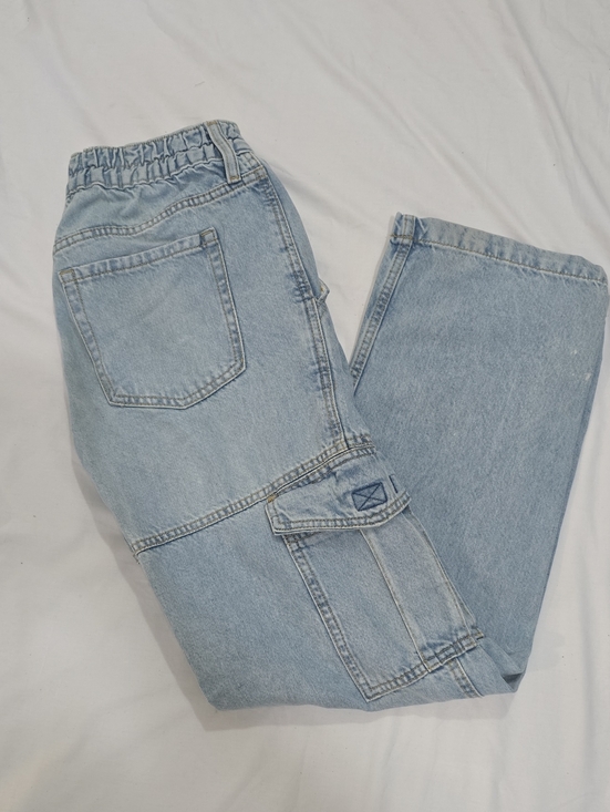 Aeropostale Denim - Aeropostale Light Wash Relaxed Cargo Jeans